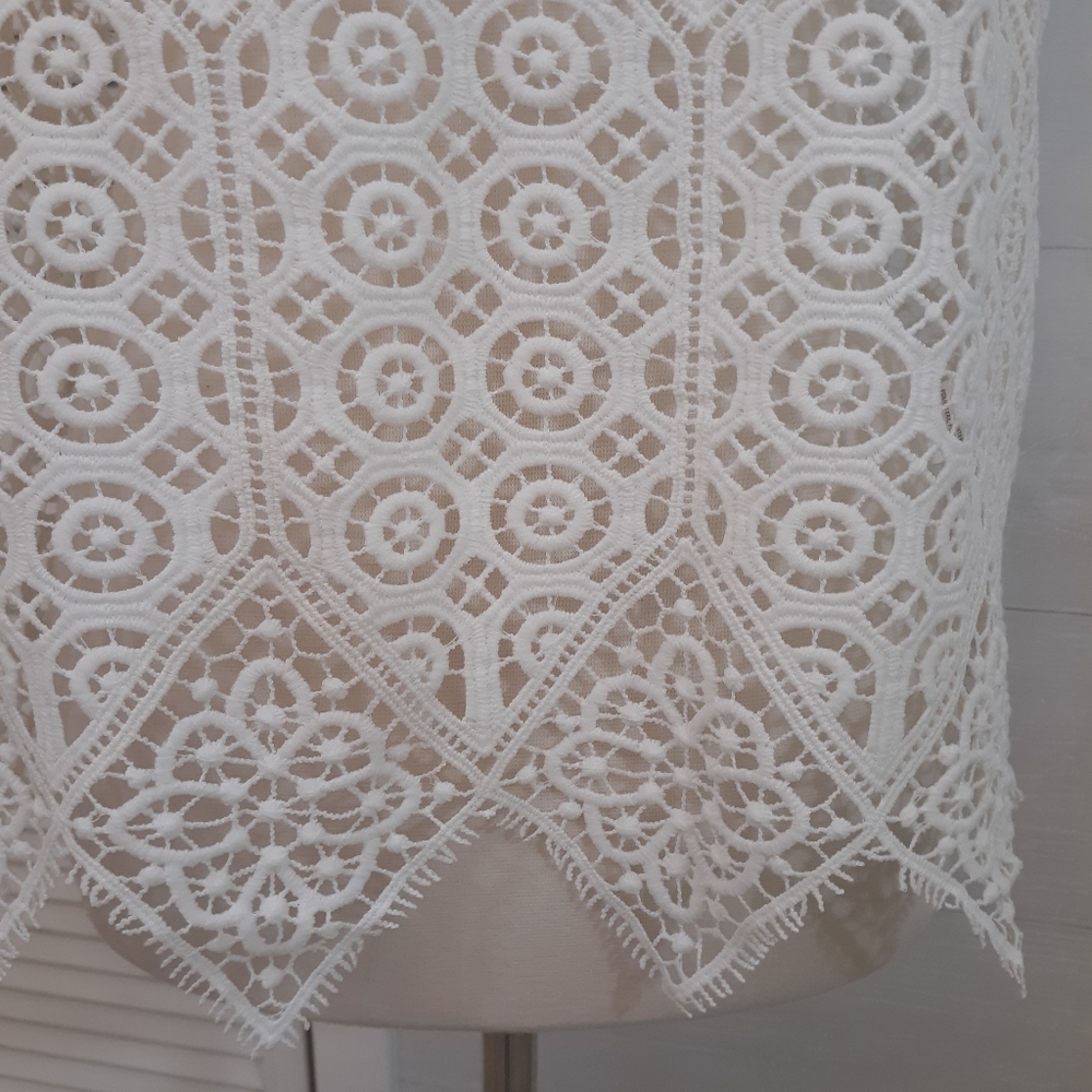 Anthro Deletta lace blouse top small *C - Picture 6 of 8